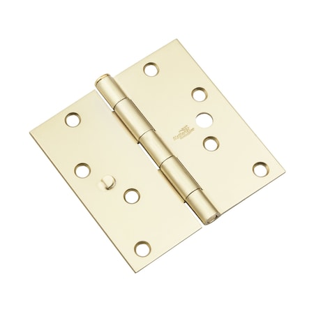 National Hardware 4 in. L Satin Brass Door Hinge 3 pk N830-403